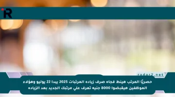 حصريًا المرتب هينط فجأة صرف زيادة المرتبات 2025 يبدأ 22 يوليو وهؤلاء الموظفين هيقبضوا 8000 جنيه تعرف على مرتبك الجديد بعد الزيادة